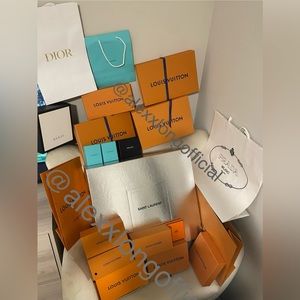 Luxury brand bags and boxes on various sizes. See description for pricing.
